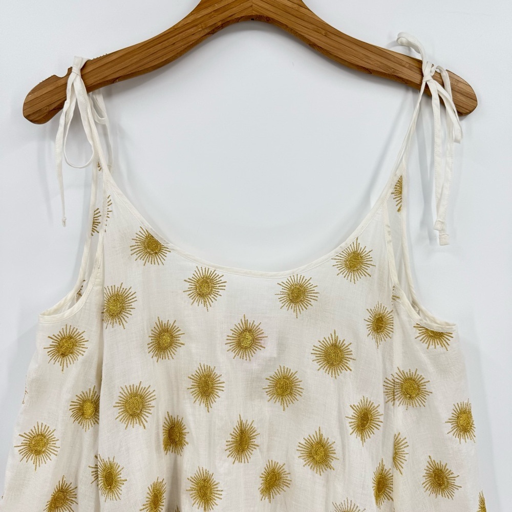 Solid & Striped The Jesse Embroidered Sun Mini Dress Size S - Picture 4 of 15